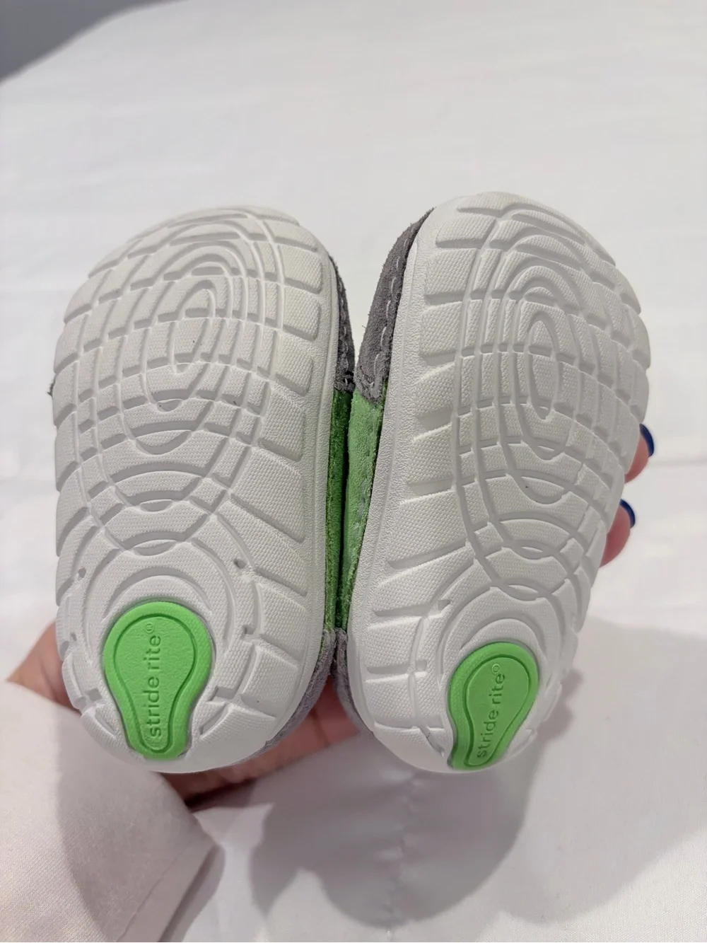 Stride Rite Blue & Green Baby Sneakers